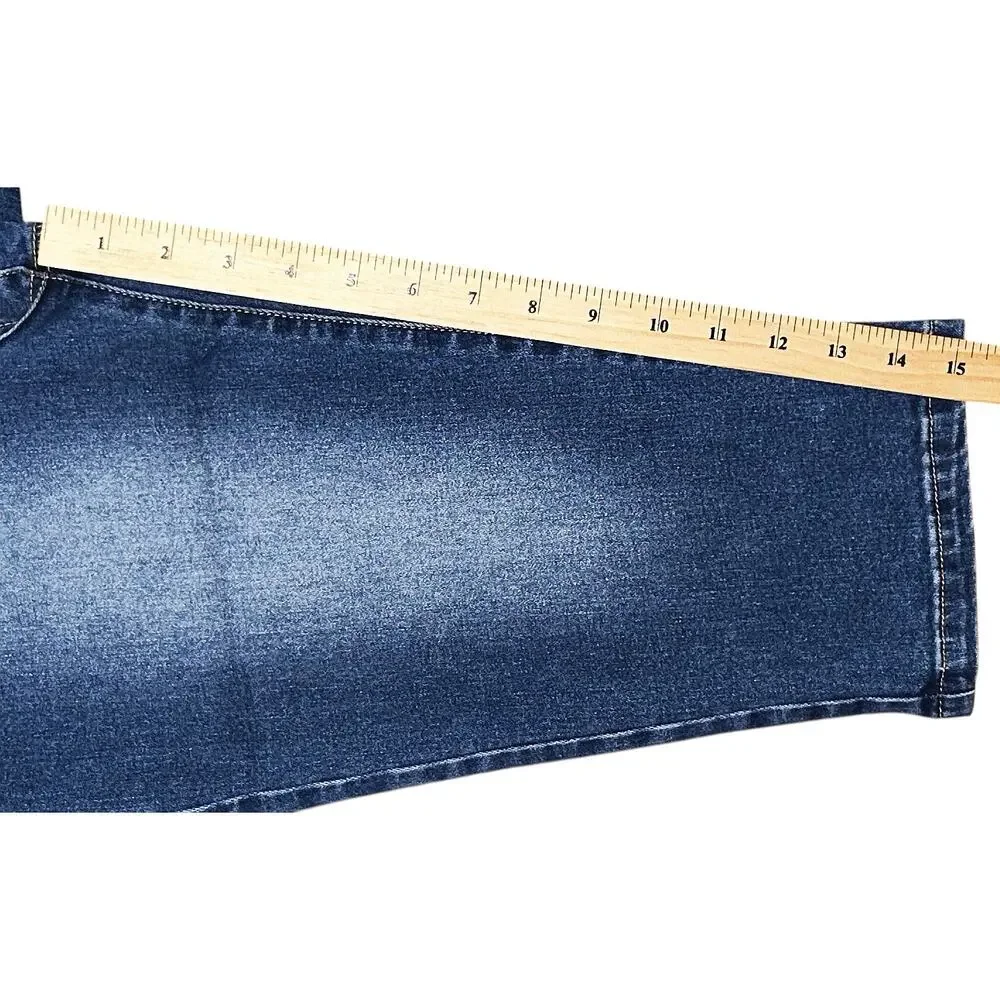 NWT Flamingals Three Button High-Rise Stretch Capri Jeans Women's Small 24X15